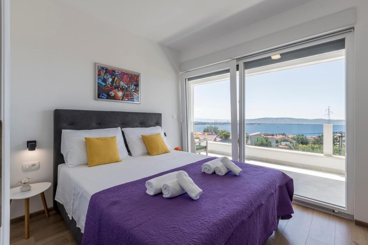 Luxury Villa La Nonna Ana - Heated Pool, Sea View, Near Split Kaštela Exterior foto