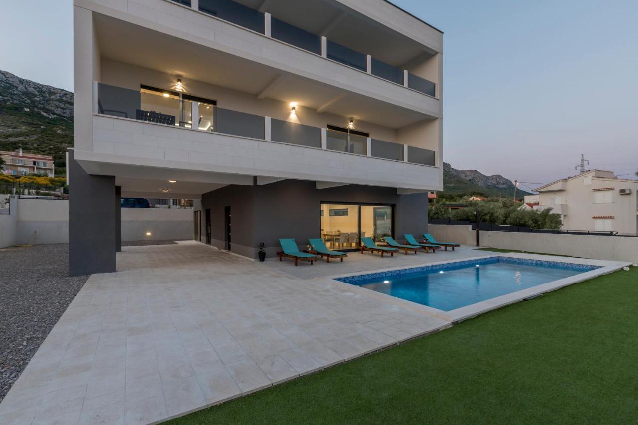 Luxury Villa La Nonna Ana - Heated Pool, Sea View, Near Split Kaštela Exterior foto